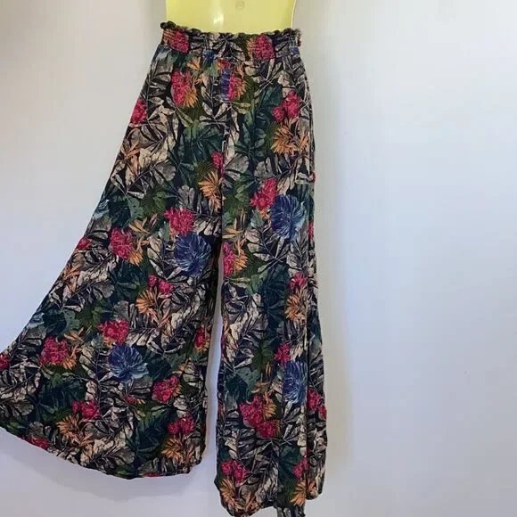 Johnny Was Workshop Pants Viscose Palllazo Bolero Floral Nwot Sz Small - Picture 7 of 8